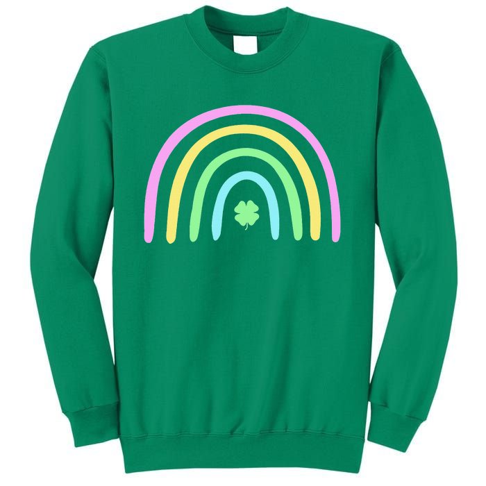 Green Four Leaf Clover Rainbow St Patrick's Day Sweatshirt