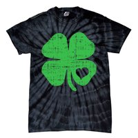 Green Four Leaf Clover Heart Hoodie St Patricks Day Tie-Dye T-Shirt