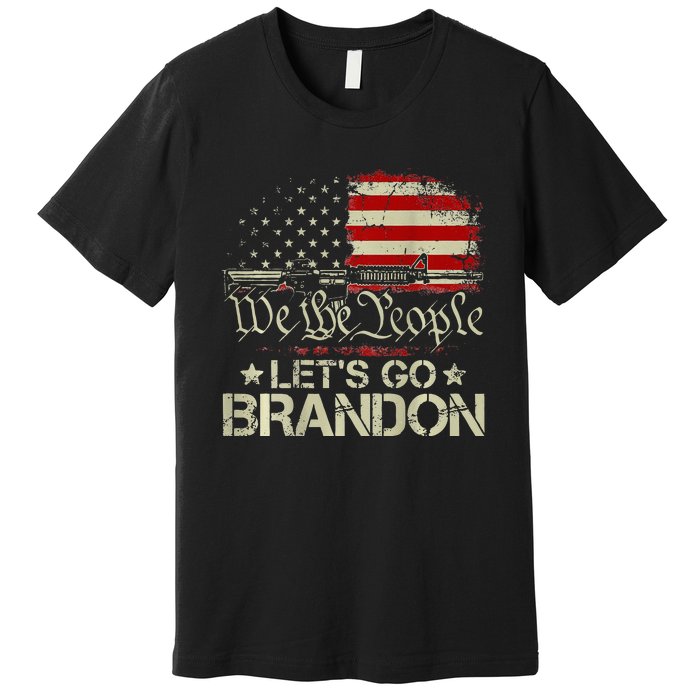 Gun Flag Lets Go Branson Brandon Lets Go Branson Premium T-Shirt