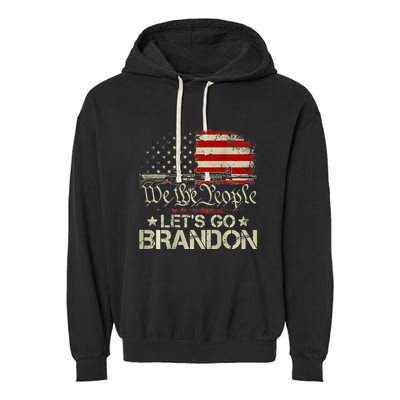 Gun Flag Lets Go Branson Brandon Lets Go Branson Garment-Dyed Fleece Hoodie