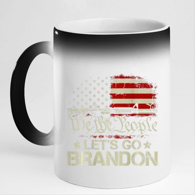 Gun Flag Lets Go Branson Brandon Lets Go Branson 11oz Black Color Changing Mug