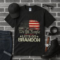 Gun Flag Lets Go Branson Brandon Lets Go Branson Tall T-Shirt