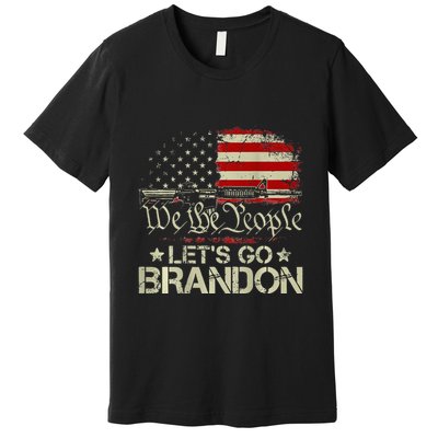 Gun Flag Lets Go Branson Brandon Lets Go Branson Premium T-Shirt