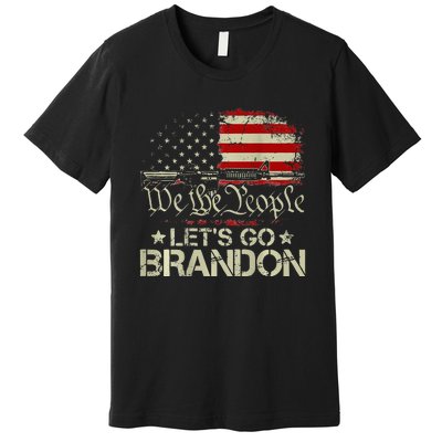 Gun Flag Lets Go Branson Brandon Lets Go Branson Premium T-Shirt