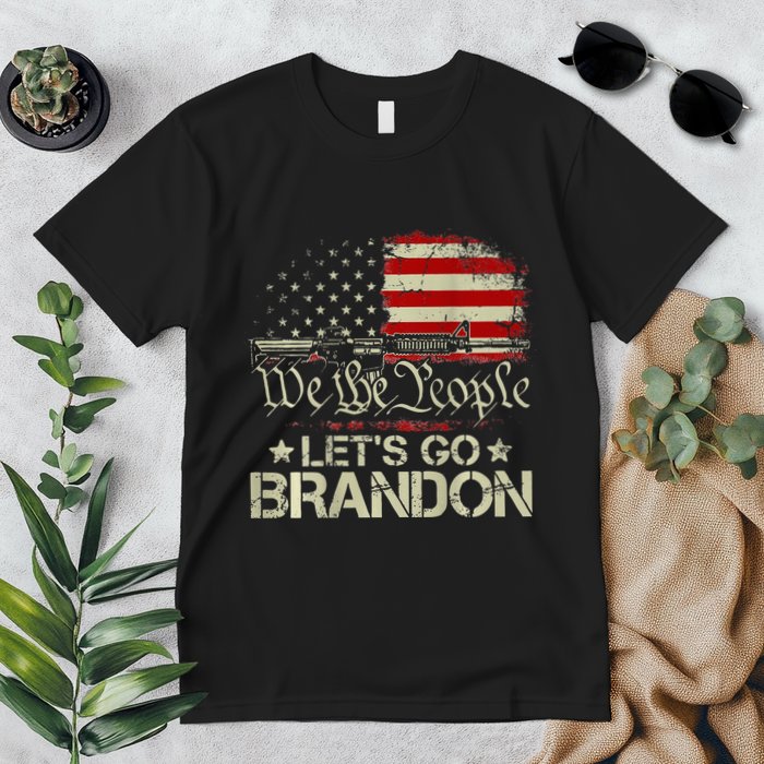 Gun Flag Lets Go Branson Brandon Lets Go Branson Premium T-Shirt