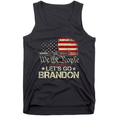 Gun Flag Lets Go Branson Brandon Lets Go Branson Tank Top