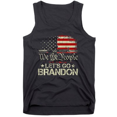 Gun Flag Lets Go Branson Brandon Lets Go Branson Tank Top