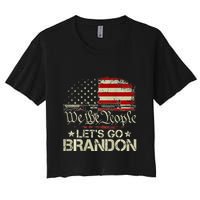Gun Flag Lets Go Branson Brandon Lets Go Branson Crop Top