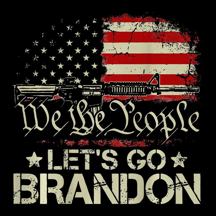 Gun Flag Lets Go Branson Brandon Lets Go Branson Crop Top