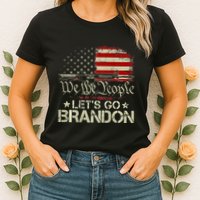 Gun Flag Lets Go Branson Brandon Lets Go Branson Womens T-Shirt