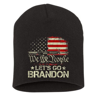 Gun Flag Lets Go Branson Brandon Lets Go Branson Short Acrylic Beanie