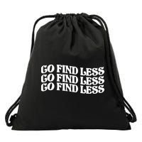 Go Find Less Drawstring Bag