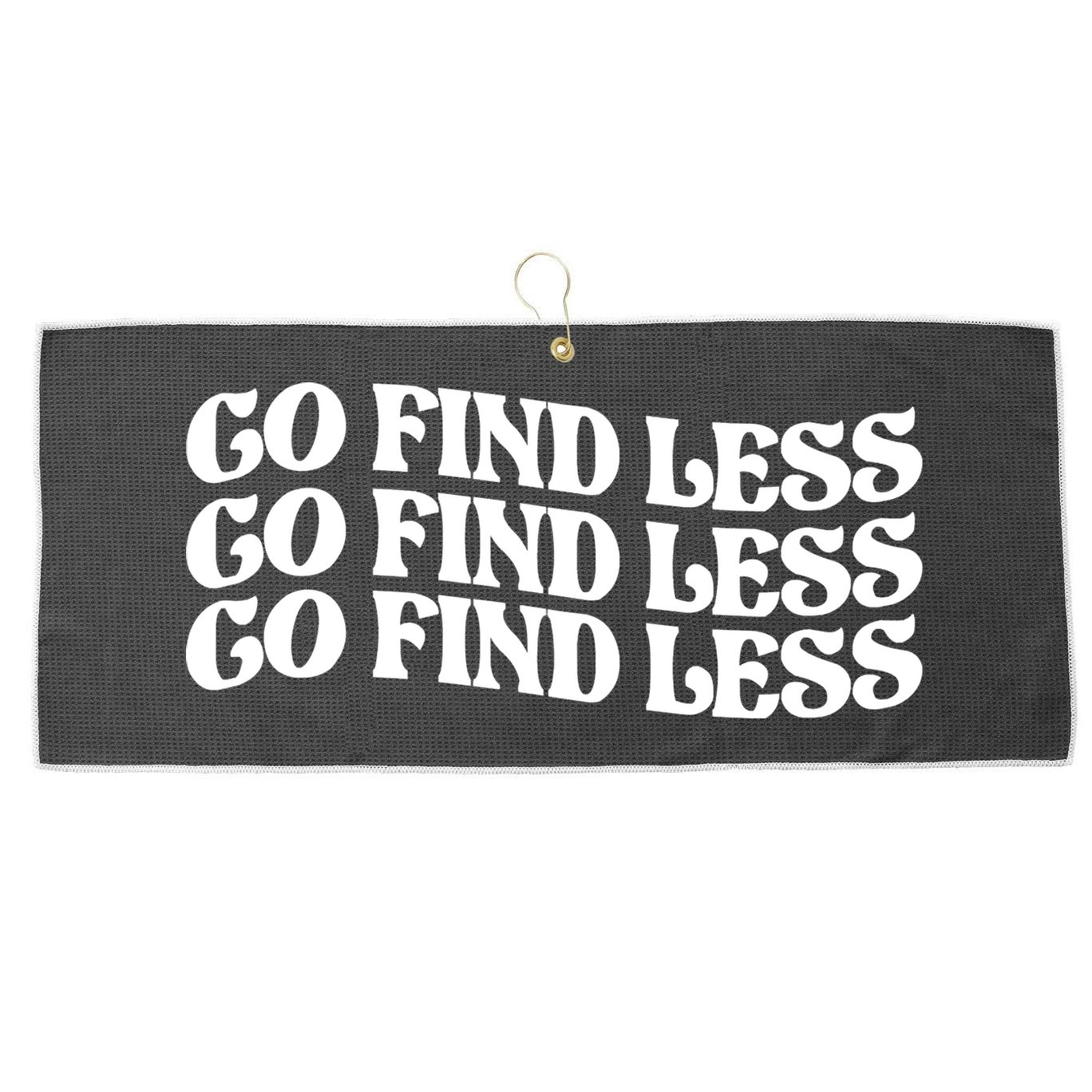 Go Find Less Large Microfiber Waffle Golf Towel
