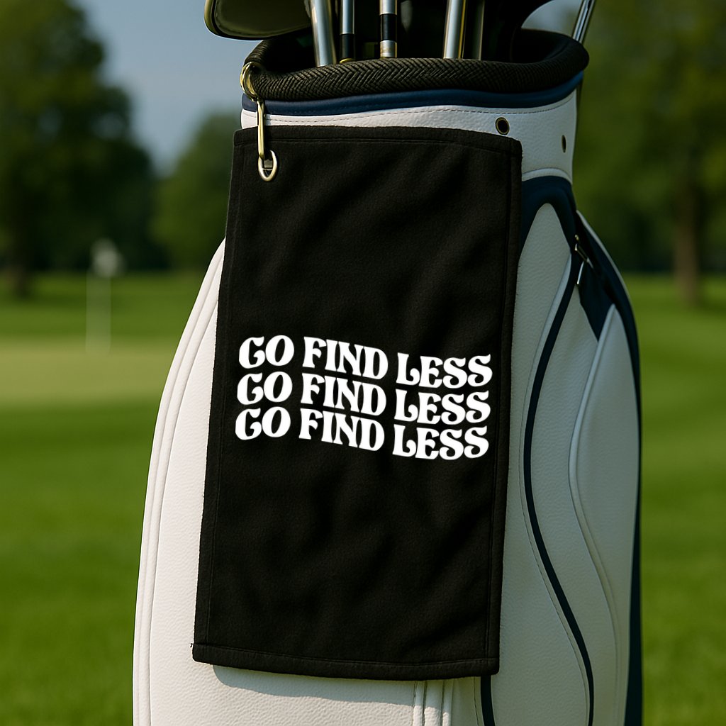 Go Find Less Golf Towel