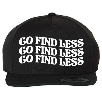 Go Find Less Wool Snapback Cap