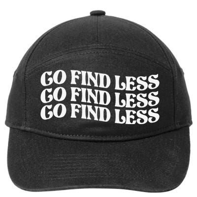 Go Find Less 7-Panel Snapback Hat