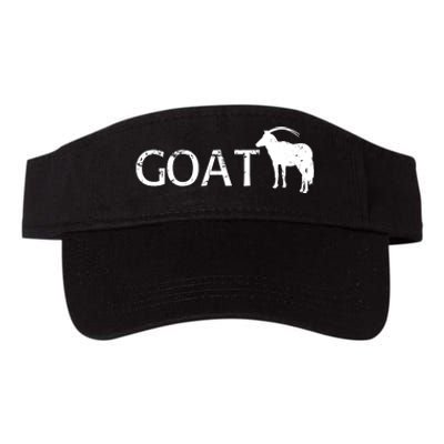 Goat Funny Logo Valucap Bio-Washed Visor