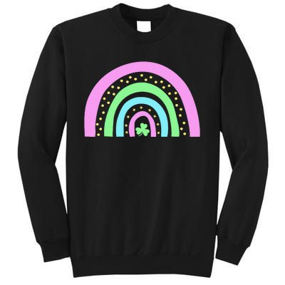 Green Four Leaf Clover Rainbow St Patrick's Day Sweatshirt