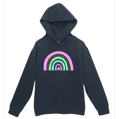 Green Four Leaf Clover Rainbow St Patrick's Day Urban Pullover Hoodie