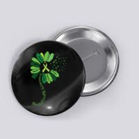 Green Flower Mental Health Awareness Button