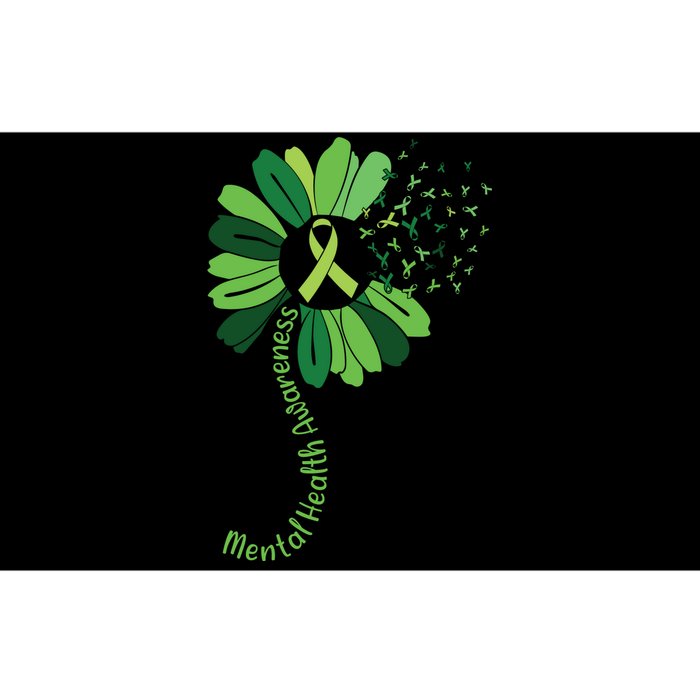 Green Flower Mental Health Awareness Bumper Sticker