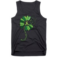 Green Flower Mental Health Awareness Tank Top