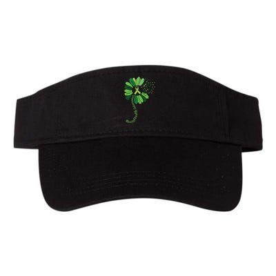 Green Flower Mental Health Awareness Valucap Bio-Washed Visor