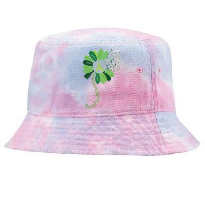 Green Flower Mental Health Awareness Tie-Dyed Bucket Hat