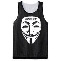 Guy Fawkes Mask Disobey Mesh Reversible Basketball Jersey Tank