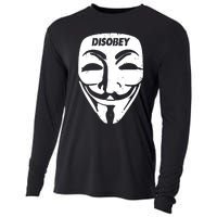 Guy Fawkes Mask Disobey Cooling Performance Long Sleeve Crew