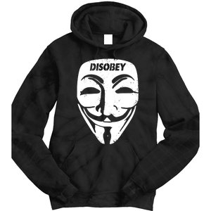 Guy Fawkes Mask Disobey Tie Dye Hoodie