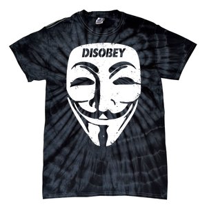 Guy Fawkes Mask Disobey Tie-Dye T-Shirt