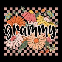 Grammy Floral Mother'S Day Wildflower Girl Checkered 16 in Basic Backpack