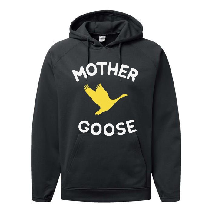 Gift For Mother Cute Funny Mother Goose Performance Fleece Hoodie