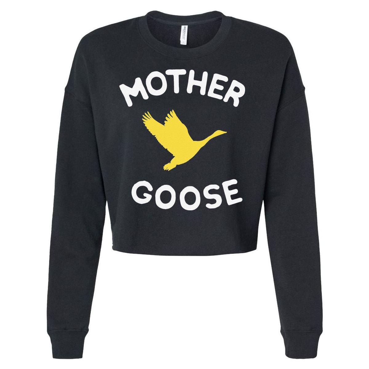 Gift For Mother Cute Funny Mother Goose Cropped Pullover Crew