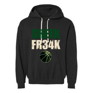 GREEK FR34K Milwaukee Wisconsin Basketball Championship Garment-Dyed Fleece Hoodie