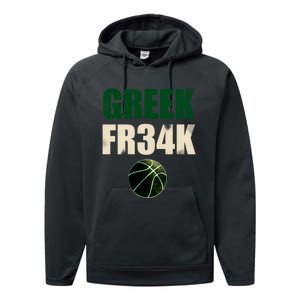 GREEK FR34K Milwaukee Wisconsin Basketball Championship Performance Fleece Hoodie