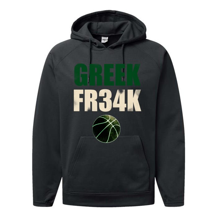 GREEK FR34K Milwaukee Wisconsin Basketball Championship Performance Fleece Hoodie