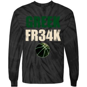 GREEK FR34K Milwaukee Wisconsin Basketball Championship Tie-Dye Long Sleeve Shirt