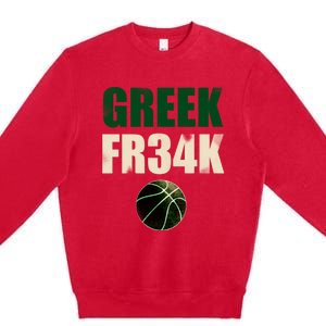 GREEK FR34K Milwaukee Wisconsin Basketball Championship Premium Crewneck Sweatshirt