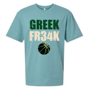 GREEK FR34K Milwaukee Wisconsin Basketball Championship Sueded Cloud Jersey T-Shirt