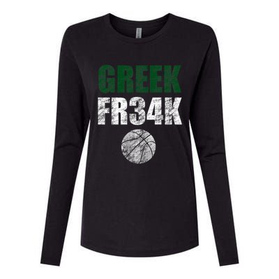 GREEK FR34K Milwaukee Wisconsin Basketball Championship Womens Cotton Relaxed Long Sleeve T-Shirt