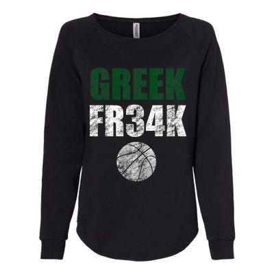 GREEK FR34K Milwaukee Wisconsin Basketball Championship Womens California Wash Sweatshirt