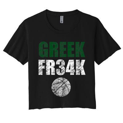 GREEK FR34K Milwaukee Wisconsin Basketball Championship Women's Crop Top Tee