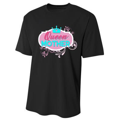 Gift For Mom Queen Mother Funny Mothers Day Mama Momma Mommy Performance Sprint T-Shirt