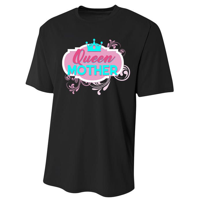 Gift For Mom Queen Mother Funny Mothers Day Mama Momma Mommy Performance Sprint T-Shirt