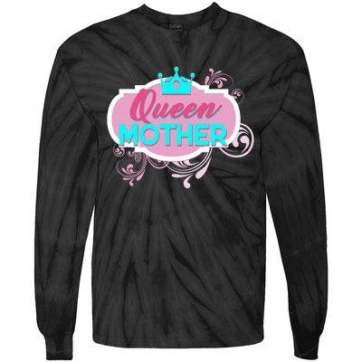 Gift For Mom Queen Mother Funny Mothers Day Mama Momma Mommy Tie-Dye Long Sleeve Shirt