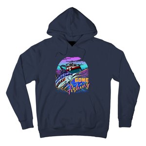 Gone Fishing Marlin Boat Hoodie