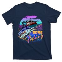 Gone Fishing Marlin Boat T-Shirt