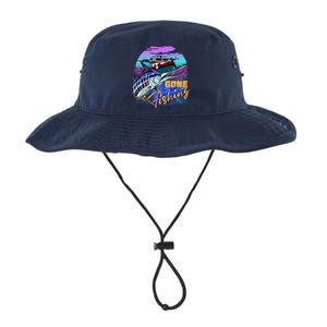 Gone Fishing Marlin Boat Legacy Cool Fit Booney Bucket Hat